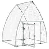 Chicken Cage Silver 100x105x120 cm Galvanised Steel - Top-Down View