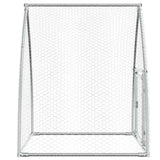 Chicken Cage Silver 100x105x120 cm Galvanised Steel - Rear View