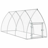 Chicken Cage Silver 300x105x120 cm Galvanised Steel - Front View