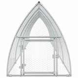 Chicken Cage Silver 600x105x120 cm Galvanised Steel - Top-Down View