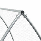 Chicken Cage Silver 600x105x120 cm Galvanised Steel - Close-Up Angle