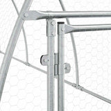 Chicken Cage Silver 600x105x120 cm Galvanised Steel - Extra Image