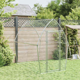Chicken Cage Silver 200x105x182 cm Galvanised Steel - Side View