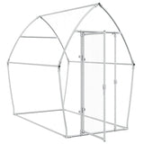 Chicken Cage Silver 200x105x182 cm Galvanised Steel - Top-Down View