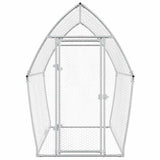 Chicken Cage Silver 200x105x182 cm Galvanised Steel