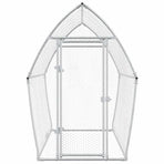 Chicken Cage Silver 200x105x182 cm Galvanised Steel