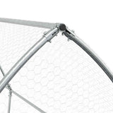 Chicken Cage Silver 400x105x182 cm Galvanised Steel