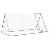 Chicken Cage Silver 200x105x91 cm Galvanised Steel