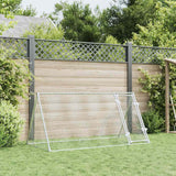 Chicken Cage Silver 200x105x91 cm Galvanised Steel - Side View