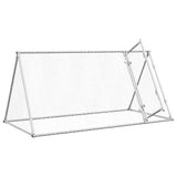 Chicken Cage Silver 200x105x91 cm Galvanised Steel - Top-Down View