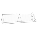 Chicken Cage Silver 400x105x91 cm Galvanised Steel - Side View