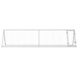 Chicken Cage Silver 400x105x91 cm Galvanised Steel