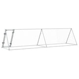 Chicken Cage Silver 400x105x91 cm Galvanised Steel - Rear View