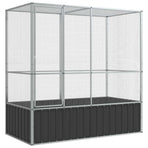 Aviary Silver 210.5x107x212 cm Steel