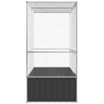Aviary Silver 210.5x107x212 cm Steel