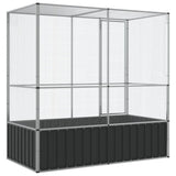 Aviary Silver 210.5x107x212 cm Steel