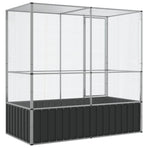 Aviary Silver 210.5x107x212 cm Steel