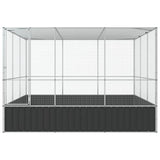 Aviary Silver 311x307x212 cm Steel - Top-Down View