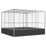 Aviary Silver 311x307x212 cm Steel