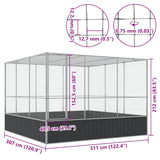 Aviary Silver 311x307x212 cm Steel - Extra Image