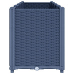 Garden Planter Blue Grey 160x40x53 cm PP