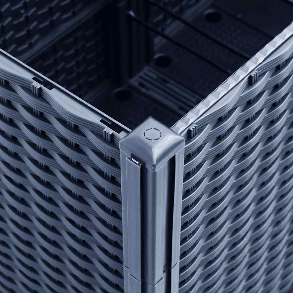 Garden Planter Blue Grey 160x40x53 cm PP