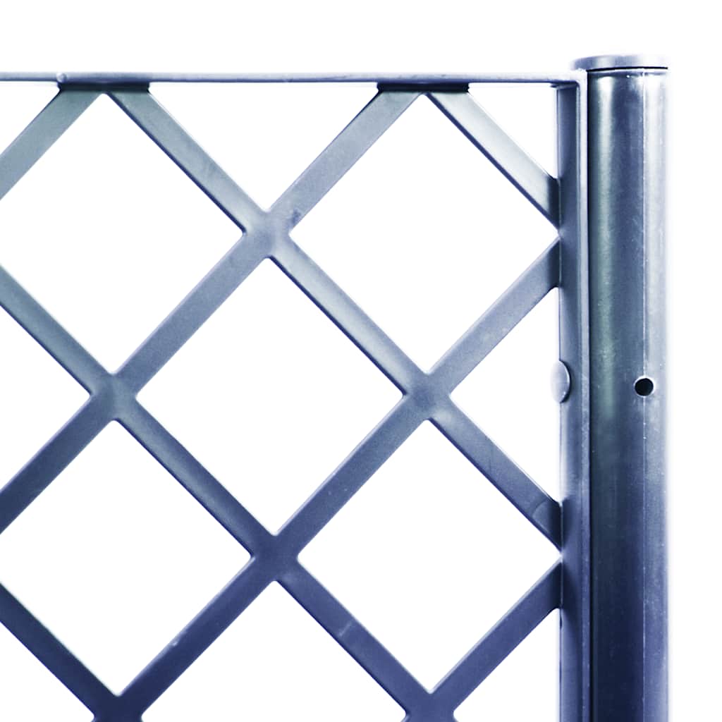 Garden Planter with Trellis Blue Grey 160x40x140 cm PP