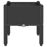Garden Planter with Legs Black 40x40x42 cm PP