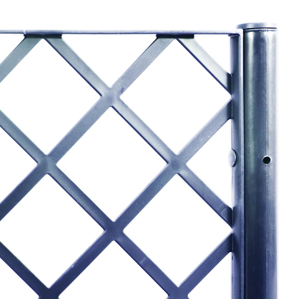 Garden Planter with Trellis Blue Grey 120x40x142 cm PP
