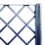 Garden Planter with Trellis Blue Grey 160x40x142 cm PP - Close-Up Angle