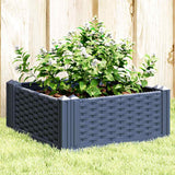 Garden Planter with Pegs Blue Grey 42.5x42.5x28.5 cm PP