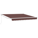 Manual Retractable Awning Brown 300x250 cm