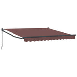 Manual Retractable Awning Brown 300x250 cm - Front View