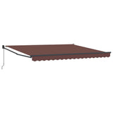 Manual Retractable Awning Brown 400x300 cm