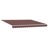 Manual Retractable Awning Brown 400x300 cm - Rear View