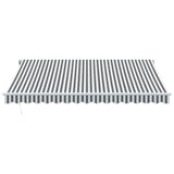 Manual Retractable Awning Anthracite&White 400x350 cm