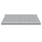 Manual Retractable Awning Anthracite&White 400x350 cm