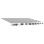 Manual Retractable Awning Anthracite&White 400x300 cm