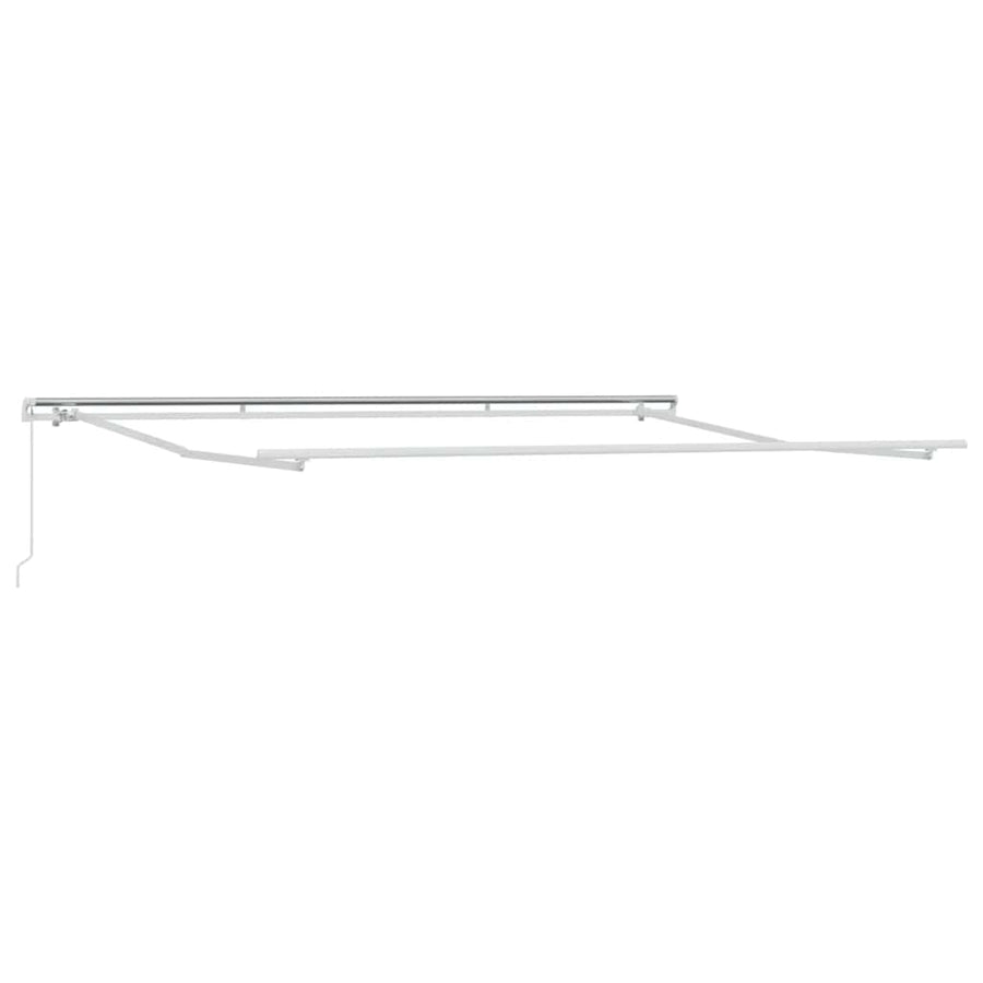 Manual Retractable Awning Anthracite&White 400x300 cm