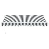Manual Retractable Awning Anthracite&White 350x250 cm