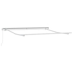 Manual Retractable Awning Anthracite&White 300x250 cm