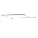 Manual Retractable Awning Anthracite&White 300x250 cm - Top-Down View