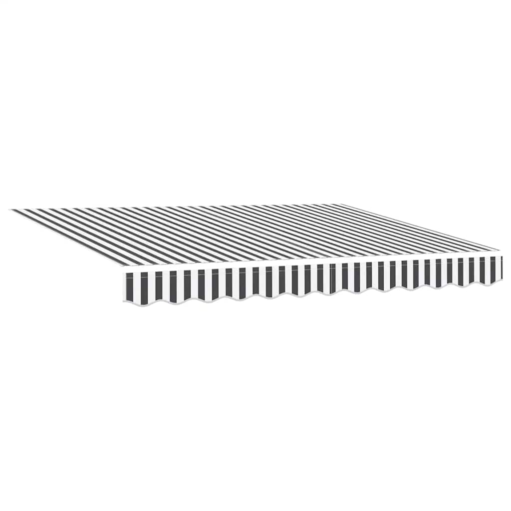Manual Retractable Awning Anthracite&White 300x250 cm