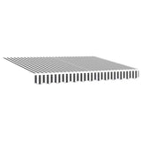 Manual Retractable Awning Anthracite&White 300x250 cm