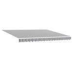 Retractable Awning Anthracite and White 4x3 m Fabric&Aluminium