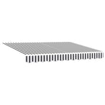 Retractable Awning Anthracite and White 3x2.5m Fabric&Aluminium