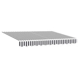 Retractable Awning Anthracite and White 3x2.5 m Fabric&Aluminium - Top-Down View
