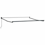 Retractable Awning Anthracite and White 3x2.5m Fabric&Aluminium
