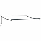 Retractable Awning Anthracite and White 3x2.5 m Fabric&Aluminium - 45-Degree Angle