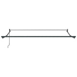 Retractable Awning Anthracite and White 3x2.5 m Fabric&Aluminium